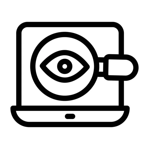 ノートパソコンモバイルSeo監視最適化インターネットマーケティングベクターイラスト — ストックベクタ