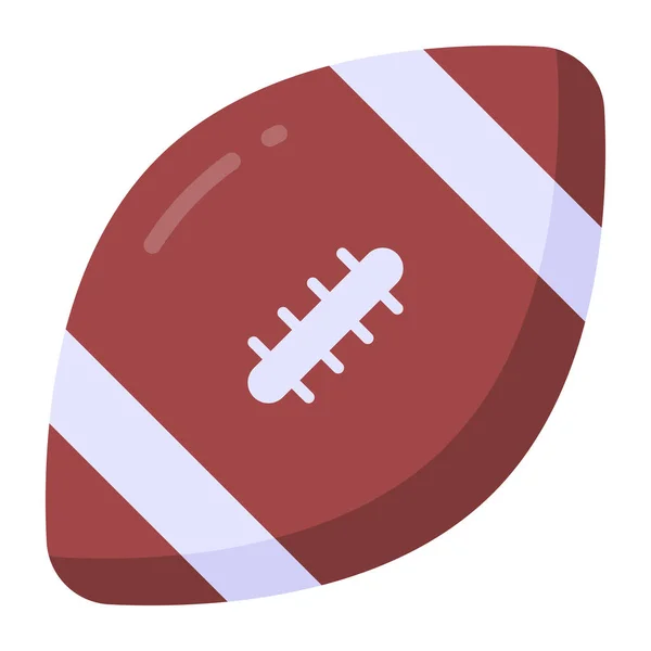 Rugby Bola Icono Vector Ilustración Diseño — Vector de stock