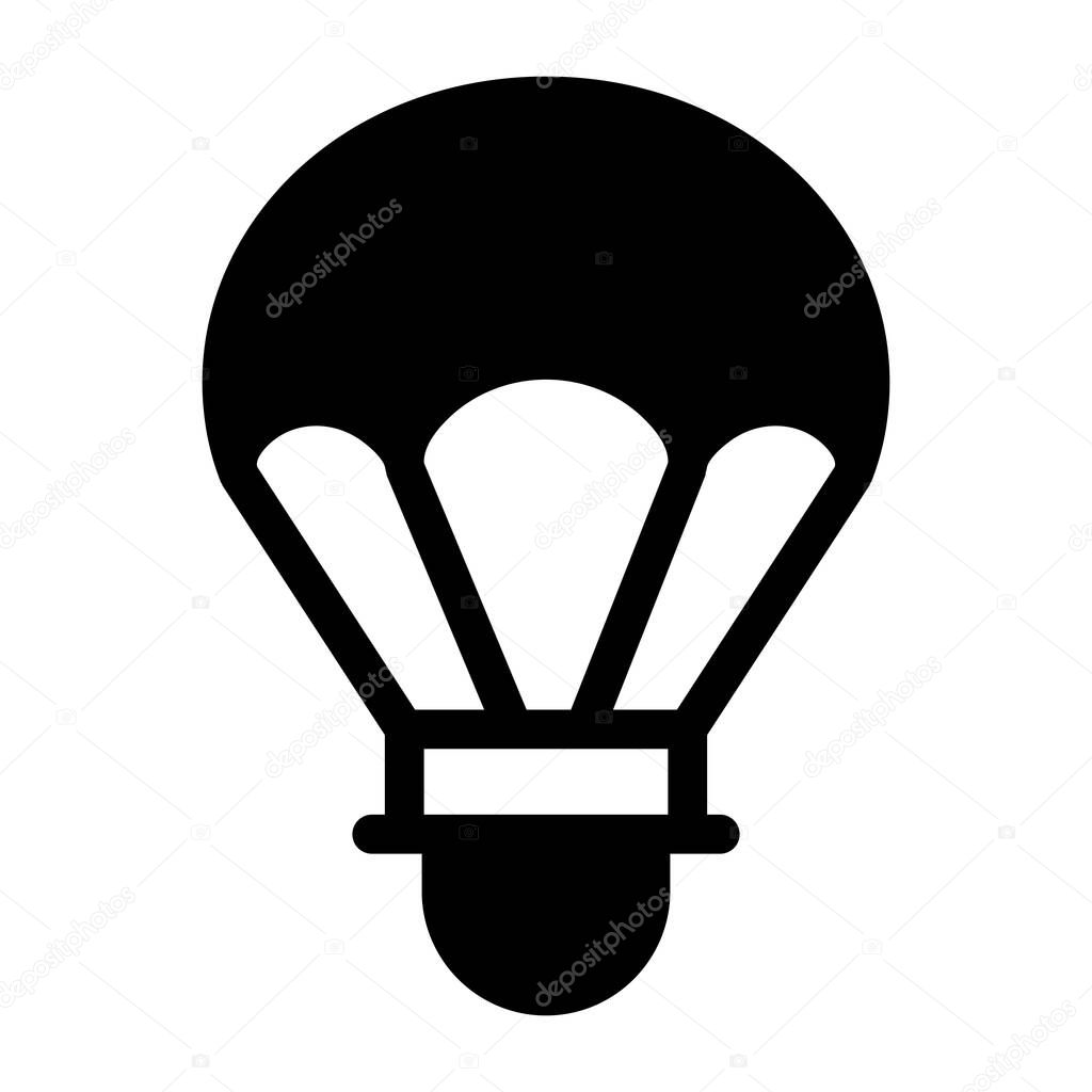 hot air balloon icon. outline illustration of vector icons for web