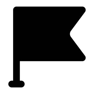 Bayrak. Web simgesi vektör illüstrasyonu