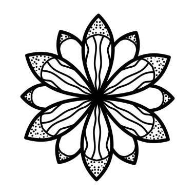 beyaz arkaplanda izole edilmiş çiçek deseni.