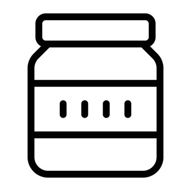 Kavanoz. Web simgesi basit illüstrasyon