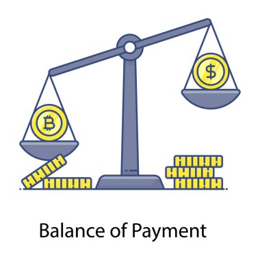 Madencilik ve finans kavramı, vektör illüstrasyonu