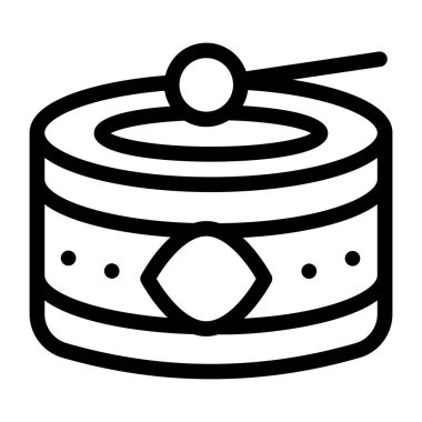 yiyecek ve içecek satırı vektör simgesi.