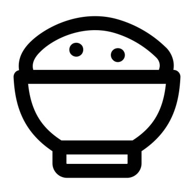 yiyecek ve içecek satırı vektör simgesi.