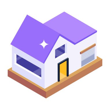 ev yapımı izometrik ikon vektör çizimi tasarımı