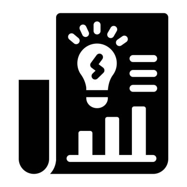 Bir fikrim var. Web simgesi basit illüstrasyon