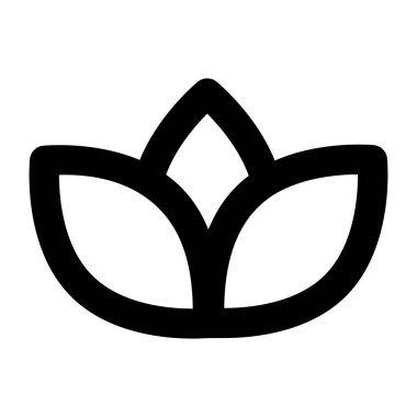 Çiçek. Web simgesi basit illüstrasyon