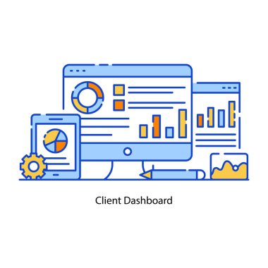 düz tasarım konsepti, seo modern simgenin vektör illüstrasyonu