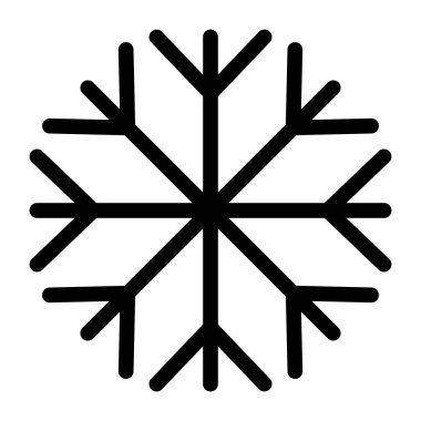 Kar tanesi. Web simgesi basit illüstrasyon
