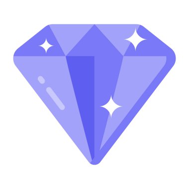 Elmas simgesi vektör illüstrasyonu