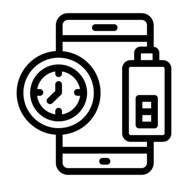 seo satır vektör simgesi olan cep telefonu