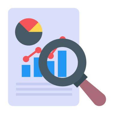 seo ve geliştirmenin düz simgesi