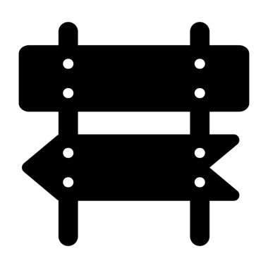 Yol simgesi, vektör illüstrasyonu