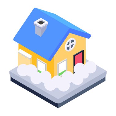 Ev ikonu. Beyaz arkaplanda ev vektörü çizimi