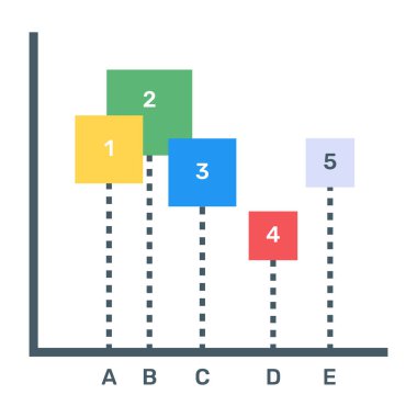 İş ve teknoloji simgesinin vektör illüstrasyonu