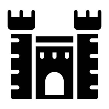 bina simgesi, vektör illüstrasyonu