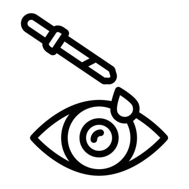 Göz simgesi vektör illüstrasyonu