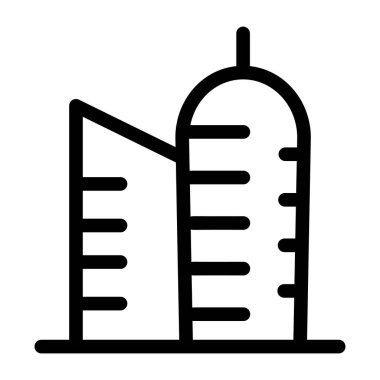 Bina. Web simgesi vektör illüstrasyonu