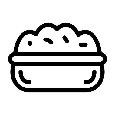 Hamburger. Web simgesi basit illüstrasyon