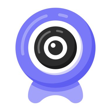 Göz merceği simgesi. Web için hedef vektör simgelerinin basit çizimi