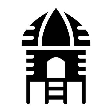 Cami. Web simgesi basit illüstrasyon