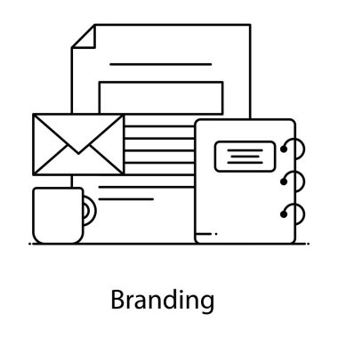  Gazete ve belgeler vektör illüstrasyon tasarımı