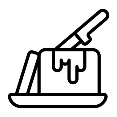 Yemek ikonu. vektör illüstrasyonu