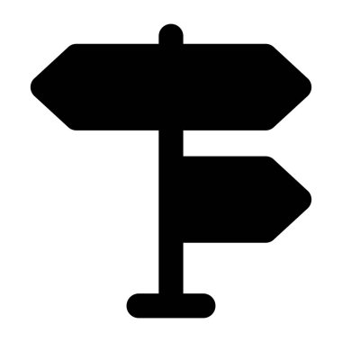 İşaret levhası Web simgesi basit illüstrasyon