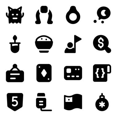 Web tasarımı için 100 evrensel simge seti