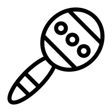 maraca web simgesi basit tasarım 