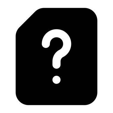 Soru işareti simgesi. vektör illüstrasyonu