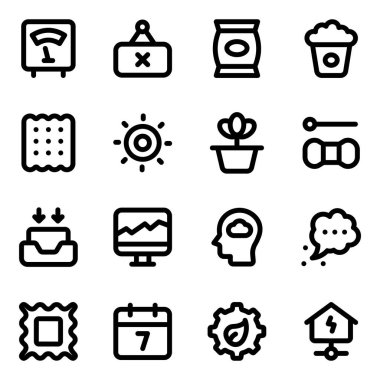 Web sitesi, vektör illüstrasyonu için evrensel elementlerin web simgeleri