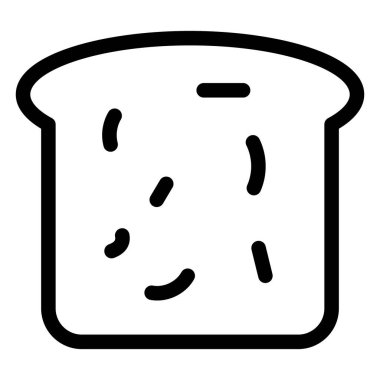 Ekmek. Web simgesi basit illüstrasyon