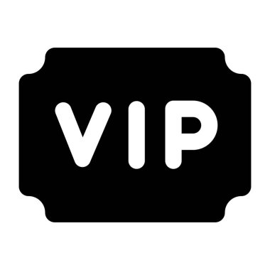VIP, basit vektör simgesi