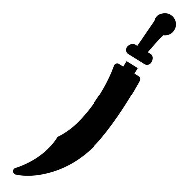 Kılıç. Web simgesi basit illüstrasyon