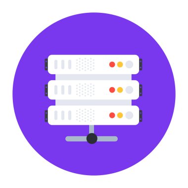 ağ sunucu simgesi. düz dizayn biçimi 10