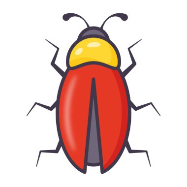 şirin hata simgesi vektör çizimi