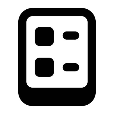 cep telefonu simgesi. Web için basit kredi kartı vektör simgeleri çizimi