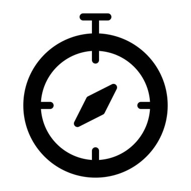 Kronometre simgesi modaya uygun izole edilmiş arkaplan