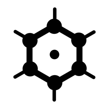 Molekül simgesi vektör illüstrasyonu