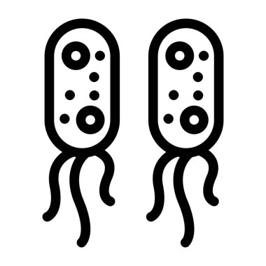 Virüs. Web simgesi basit tasarım 