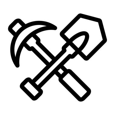 Çekiç. Web simgesi basit illüstrasyon