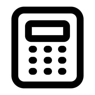 hesap makinesi simgesi, vektör illüstrasyonu