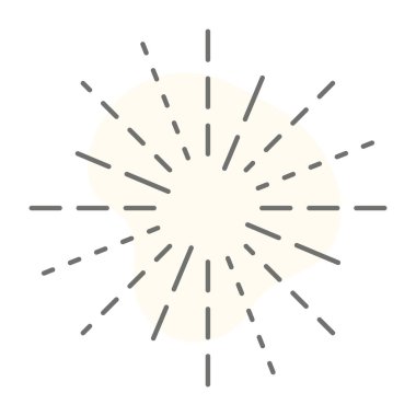 Güneşin vektör çizimi