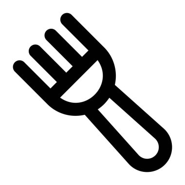 Çatal. Web simgesi basit illüstrasyon