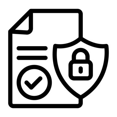 Veri güvenliği. Web simgesi