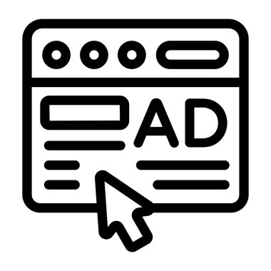 İnternet sitesi. Web simgesi basit tasarım