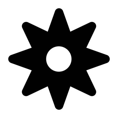 Çiçek. Web simgesi basit illüstrasyon