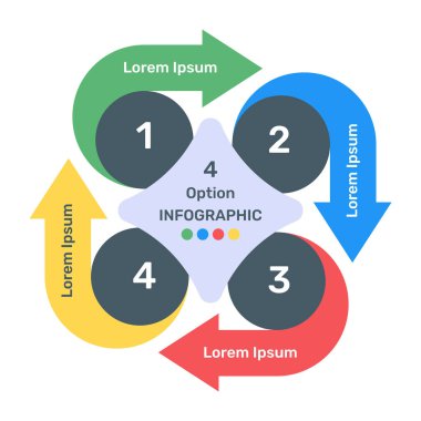 İşiniz veya sunumunuz için vektör bilgi ögeleri.